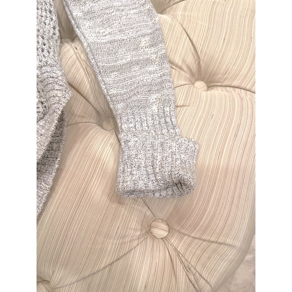 New Miami Gray and White Marbled Open Knit Sweater Tunic - Picture 9 of 11